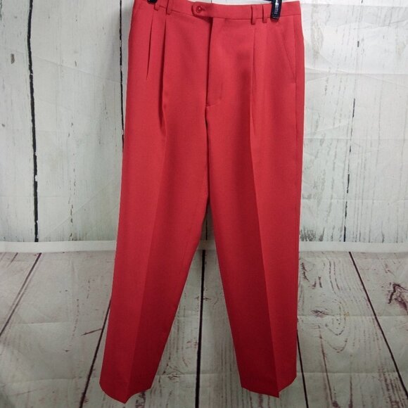 Pacelli Uomo Moda 42R 5 Button Red 2pc Suit 35x31 Pleated - Picture 11 of 16